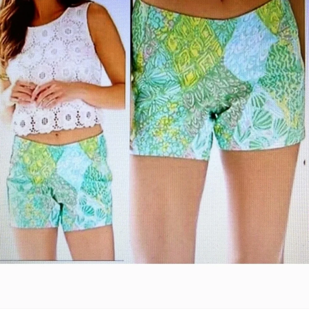 Lilly Pulitzer Vintage Dobby Deenie Shorts Ladies Size 4